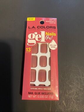 L.A. COLORS Gel-Like Artificial Nail Tips in Mauve Pink